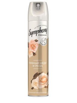 SYMPHONY освежитель 300см3 PREMIUM Пряный кедр и роза сухое распыление