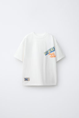 CAMISETA ESTAMPADO TEXTO / Blanco - Zara фото 2
