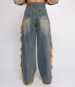 Джинсы #КТ10589, синий - Dommod фото 3