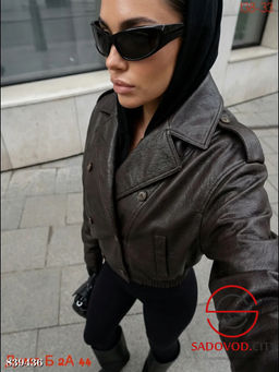 Кожаная куртки весенняя