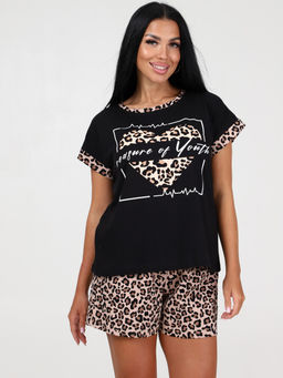 863 ДОМАШНИЙ КОСТЮМ (шорты) (Леопард)