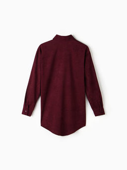 Рубашка женская MINAKU: Velvet Collection, размер 50, бордовый