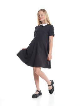 Платье для девочки в школу с воротником 22-7662 черный - Mini maxi фото 8