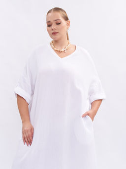 Платье из муслина PP66501WHT02