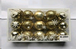 Елочные шары 15 штук 4 см / B-2560 /уп 180/ - Галеонтрейд фото 2