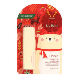 Цена за 2 шт. Новогодний Бальзам для губ новогодний с экстрактом вишни