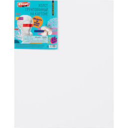 Холст на картоне Комус Студия 35х45см,100% хлопок,мелкое зерно,280г/м2