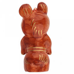 Елочная игрушка фигурка стеклянная Мишка, h11,5см, ручная художественная роспись, подарочная упаковка (Россия) - Домашняя мода фото 6