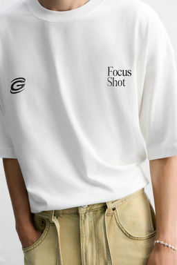 CONTRAST PRINTED T-SHIRT - Zara фото 5