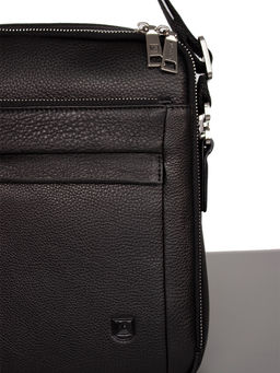 LACCOMA сумка 3765-3-черный натуральная кожа