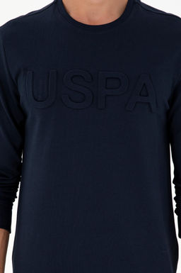 Мужской темно-синий базовый свитшот - U.s. polo assn фото 6