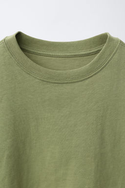 CAMISETA LISA / Verde - Zara фото 3