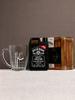 Подарочный набор Крутой мужик, гель для душа канистра 500 мл и стакан с пулей, HARD LINE фото 2