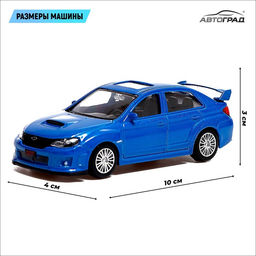 Машина металлическая SUBARU WRX STI, 1:43, цвет синий - Автоград фото 2
