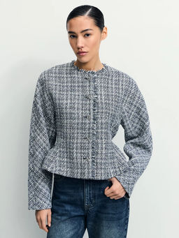 Твидовый жакет в клетку / Zarina