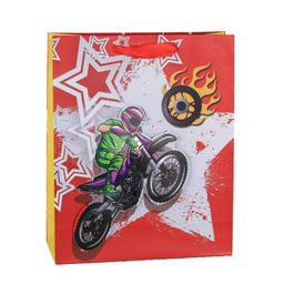 Цена за 12 шт. Пакет подарочный 32x26x10 / 1320M /уп 12/480/ (Голубой) - Галеонтрейд фото 3