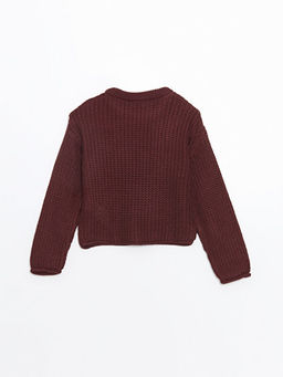 Bisiklet Yaka K?z ?ocuk Triko Kazak - Waikiki фото 3