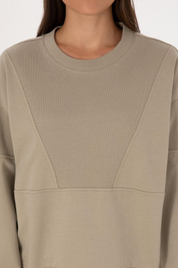 Kad_n A__k Haki Sweatshirt Sepette S_rpriz _ndirim - U.s. polo assn фото 6
