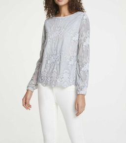 Блузка, серая