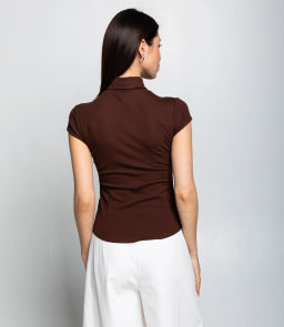 Футболка #КТ6845 (1), шоколадный