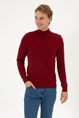 Erkek Slim Fit Boazl Bordo Basic Kazak - U.s. polo assn фото 3