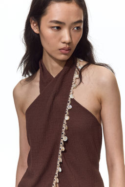 Top halter con detalles decorativos - H&m фото 6