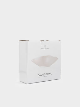 Салатник, 22х18х7 см, 500 мл, фарфор P, белый, Волнистый край, White ocean - Anna lafarg фото 9