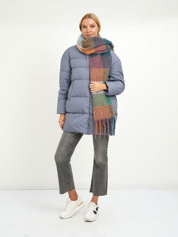 Пуховик женский с капюшоном, нап-ль:пух, перо - Glenfield фото 15