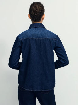 Джинсовая рубашка на пуговицах / Zarina