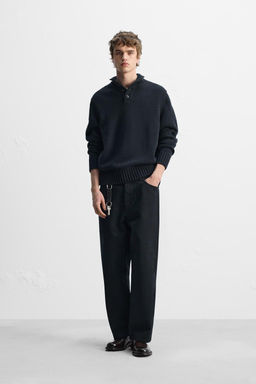 COTTON-WOOL BLEND BUTTON-UP SWEATER - Zara фото 10