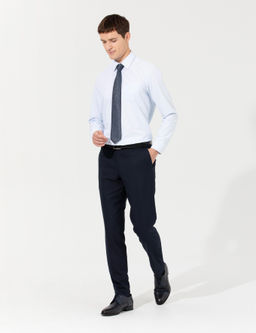 A__k Mavi Regular Fit Uzun Kollu Basic G_mlek