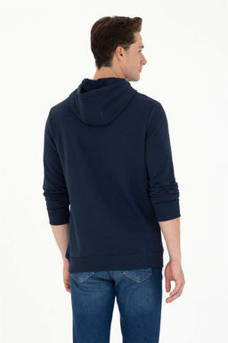 U. S. Polo Assn / Мужской темно-синий базовый свитшот - U.s. polo assn фото 5