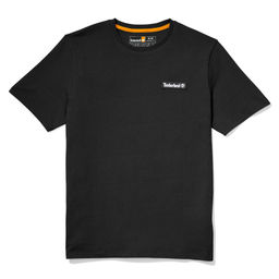 Футболка Timberland T-Shirt Heavy Weight Woven Badge Authentic fit черная  фото 6