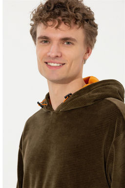 U. S. Polo Assn Мужская комфортная толстовка с капюшоном кокосового цвета - U.s. polo assn фото 9