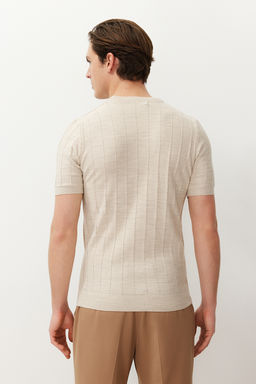 TRENDYOL MAN Lacivert Slim-Dar Fit Pamuklu Bisiklet Yaka Basic Triko T-shirt TMNSS24TS00250 - Trendyolmilla фото 13