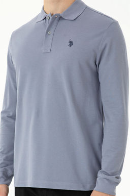 U. S. Polo Assn / Мужской серый базовый свитшот - U.s. polo assn фото 13