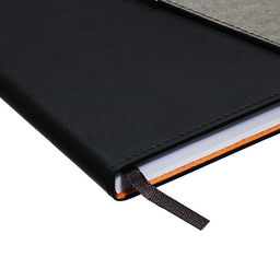 Ежедневник недатированный А5, 140 листов, искусственная кожа, «Стиль», чёрный