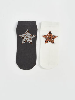 Desenli Kad?n Patik ?orap 5li