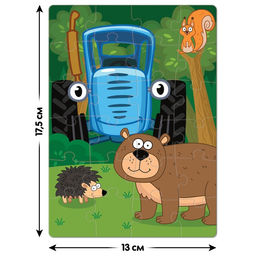 Пазл В лесу, Синий трактор, 24 элемента  фото 2