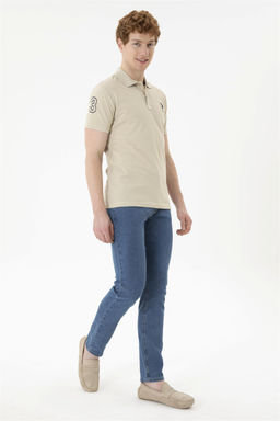 Мужские голубые джинсовые брюки