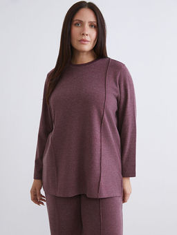 Bisiklet Yaka Kad?n Sweatshirt Tunik