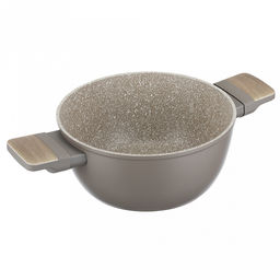 Кастрюля с антипригарным покрытием Fiamma 3л, д22см, h15,5см, s2,6мм, дно s3,2мм, литой алюминий, стеклянная крышка, пароотвод, бакелитовая ручка с покрытием soft-touch, капсульное дно, цветная коробка, Regent (Китай) Подходит для всех видов пл - Домашняя мода фото 4