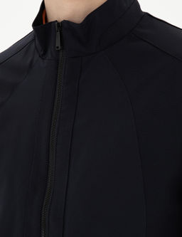 Lacivert Baharl_k Mevsimlik Mont