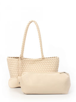 LACCOMA сумка СУ1056-слоновая кость эко кожа хлопок