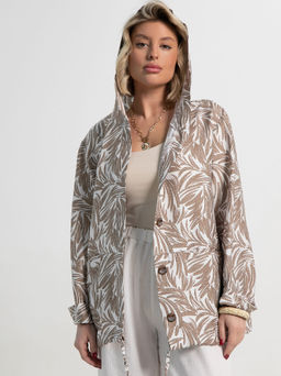 Пыльник Летний день (бело-коричневый) Б15152-8М - Lt collection фото 10