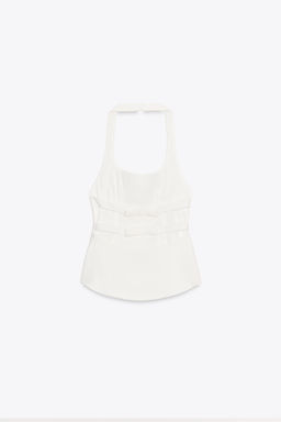 HALTER TOP WITH BOWS - Zara фото 13