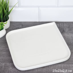 Тарелка квадратная 23 см / WE-641 /уп 21/