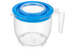 Ёмкость для миксера (блендера) 2,2 л 22,5*17*16 см с крышкой, прозрачная/голубая - Elan gallery фото 10