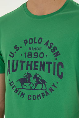 Мужская зеленая футболка - U.s. polo assn фото 7