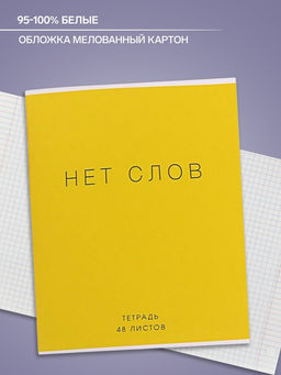 Тетрадь 48 листов в клетку Calligrata Фраза, обложка мелованный картон, блок офсет, МИКС  фото 5